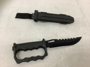 Tactical Knife w/ Sheath, Appears New