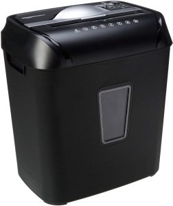 Amazon Basics 12-Sheet Cross-Cut Paper and Credit Card Home Office Shredder - Appears New in Damaged Box 