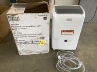 BLACK+DECKER 4500 Sq. Ft. Dehumidifier with Drain Pump for Extra Large Spaces and Basements, Energy Star Certified, BDT50PWTB - Missing Casters, Like New&nbsp;