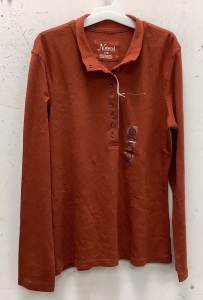 Natural Reflections Womens Long Sleeve Shirt, L, New