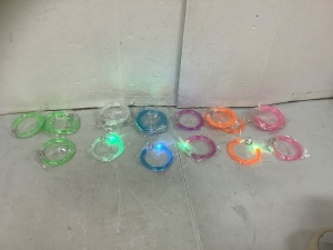 Lot of (22) Light-Up Bracelets, Powers Up, New