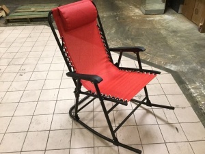 Foldable Zero Gravity Patio Rocking Lounge Chair. Appears New