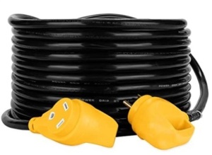 Camco 50' PowerGrip Heavy-Duty Outdoor 30-Amp Extension Cord, Appears New