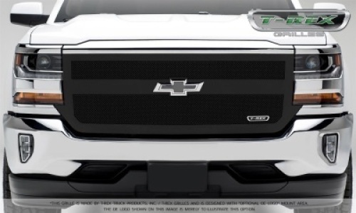 T-Rex Upper Class Series Grilles 51131 for&nbsp;Chevrolet Silverado 1500&nbsp;1-Bar Replacement W/ Small Mesh Powdercoat Black - Appears New, High Retail Value
