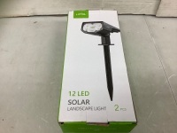 2pcs LED Solar Lights, Untested, E-Commerce Return