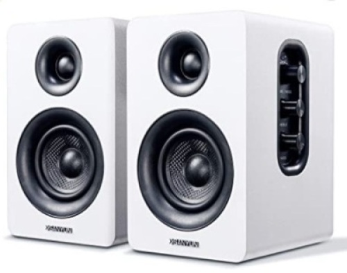 Sanyun Bluetooth Bookshelf Speakers, Untested, E-Commerce Return
