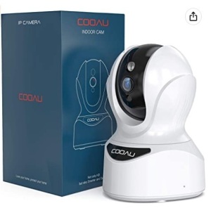 Cooau Security Camera Indoor, Powers Up, E-Commerce Return
