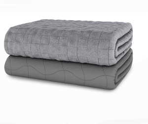 Dr. Hart's Weighted Blanket Deluxe Set Queen Size. Patented ContourWave with Luxurious Microplush Removable Cover. 15 lbs 60x80. NEW