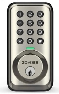 Zomoss Keypad Deadbolt Lock, Untested, E-Commerce Return