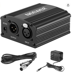 Neewer 48V Phantom Power Supply, Powers Up, Appears New