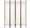 4-Panel Folding Privacy Screen Room Divider Decoration Accent, 6ft