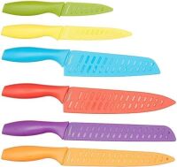 Amazon Basics 12-Piece Color-Coded Kitchen Knife Set, 6 Knives with 6 Blade Guards&nbsp;
