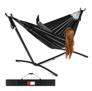 2-Person Brazilian-Style Double Hammock, Onyx