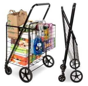 Folding Steel Grocery Cart