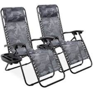 Lawn Gravity Chairs - Dark Camo