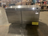 Maxx Cold MXSF60UHC 61&rdquo; Undercounter Freezer, Double Door, Stainless Steel. Does Not Get Cold. For Repair or Parts