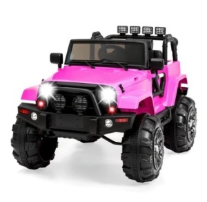 12V Kids Ride-On Truck Toy, Pink