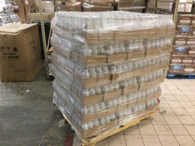 Pallet of (102) Cases of Faber Hand Sanitizer. Each Case has (12) 16.9 oz. Bottles of 80 Percent Isopropyl Alcohol Based Disinfecting Hand Cleanser. 