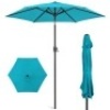 Outdoor Market Patio Umbrella w/ Push Button Tilt, Crank Lift - 7.5ft&nbsp;