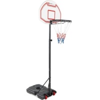 Kids Height-Adjustable Basketball Hoop, Portable Backboard System w/ Wheels&nbsp;