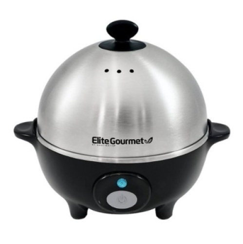 Elite Gourmet - Electric Egg Cooker - Black/Stainless Steel&nbsp;