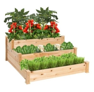 3-Tier Raised Garden Bed Planter ,48.5x48.5x21.75in