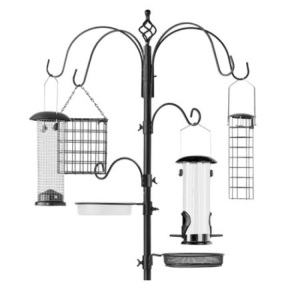 Bird Feeding Station, 89in, Black