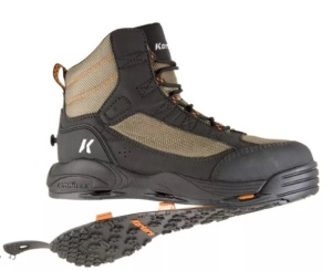 Korkers Greenback Wading Boots for Men - Felt/Kling-On Soles, Size 9, E-Commerce Return