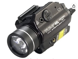 Streamlight LED Rail Mounted Tactical Light with Red Laser, Powers Up, E-Commerce Return