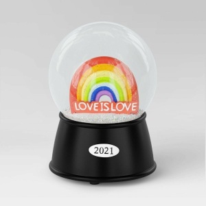 Lot of (2) Cases of (4) 2021 Pride Love is Love Musical Snowglobe  