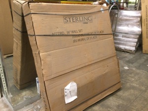 Sterling Accord 36 in. x 60 in Complete Wall Set. New with Damage