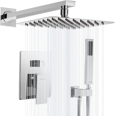 ESNBIA Shower System, 10 Inches Bathroom Luxury Rain Shower Head with Handheld Combo Set. Appears New