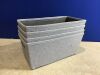 Lot of (4) Small Fabric Tapered Bins