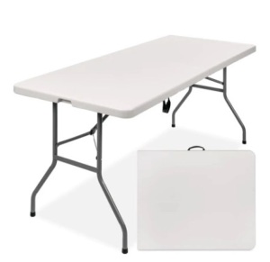 6ft Portable Folding Plastic Dining Table