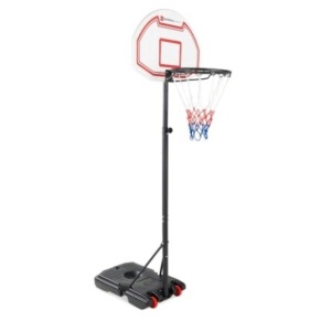 Kids Height-Adjustable Basketball Hoop, White