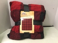 White River Reversible Throw Micro Mink to Sherpa, Appears New