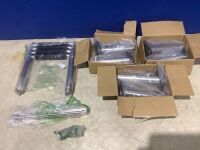 Lot of Boat Equipment including Ladder, Wheel Knob, & Rod Holders&nbsp;