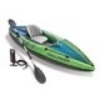 Intex Challenger K1 Inflatable Kayak with Oar and Hand Pump 