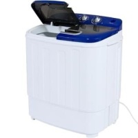 Best Choice Products Portable Compact Mini Twin Tub Washing Machine and Spin Cycle w/ Hose, 13lbs. Capacity&nbsp;