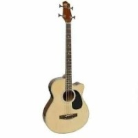 Best Choice Products SKY427 Electric Acoustic Bass Guitar - Beige