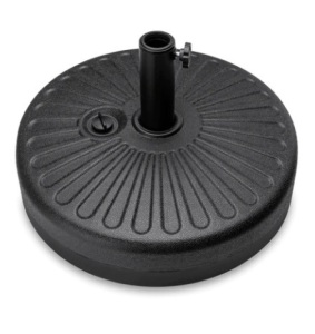 Plastic Patio Umbrella Base Pole Holder, Black