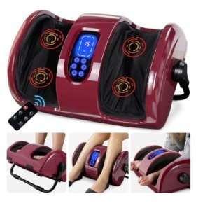 Reflexology Shiatsu Foot Massager, Burgundy