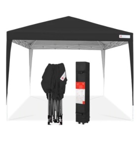 Outdoor Portable Pop Up Canopy Tent, 10x10ft, Black