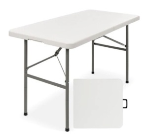 4ft Portable Folding Plastic Dining Table