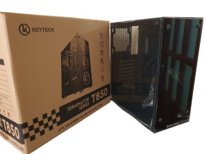 KEYTECH T850 Tempered Glass Desktop Gaming Case