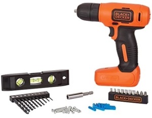 44pcs Black + Decker Home Decorating Kit, Powers Up, Appears New