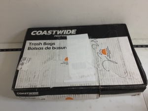 Coastwide 200 Large 60 gallon Trashbags, Appears New