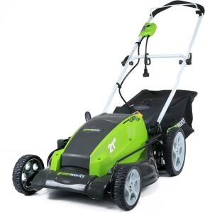 Greenworks 21-Inch 13 Amp Corded Electric Lawn Mower 