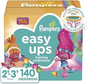 Pampers Easy Ups Training Pants Girls and Boys, Size 4, 140 Count - New 