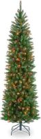 National Tree Company 6.5ft Pre-lit Artificial Christmas Tree, Includes Pre-strung&nbsp;Lights and Stand, Kingswood Fir Pencil - Appears New